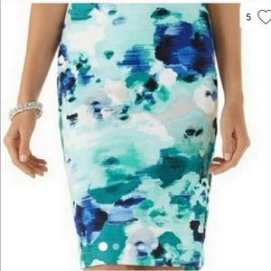 NWT WHBM Watercolor Pencil Skirt